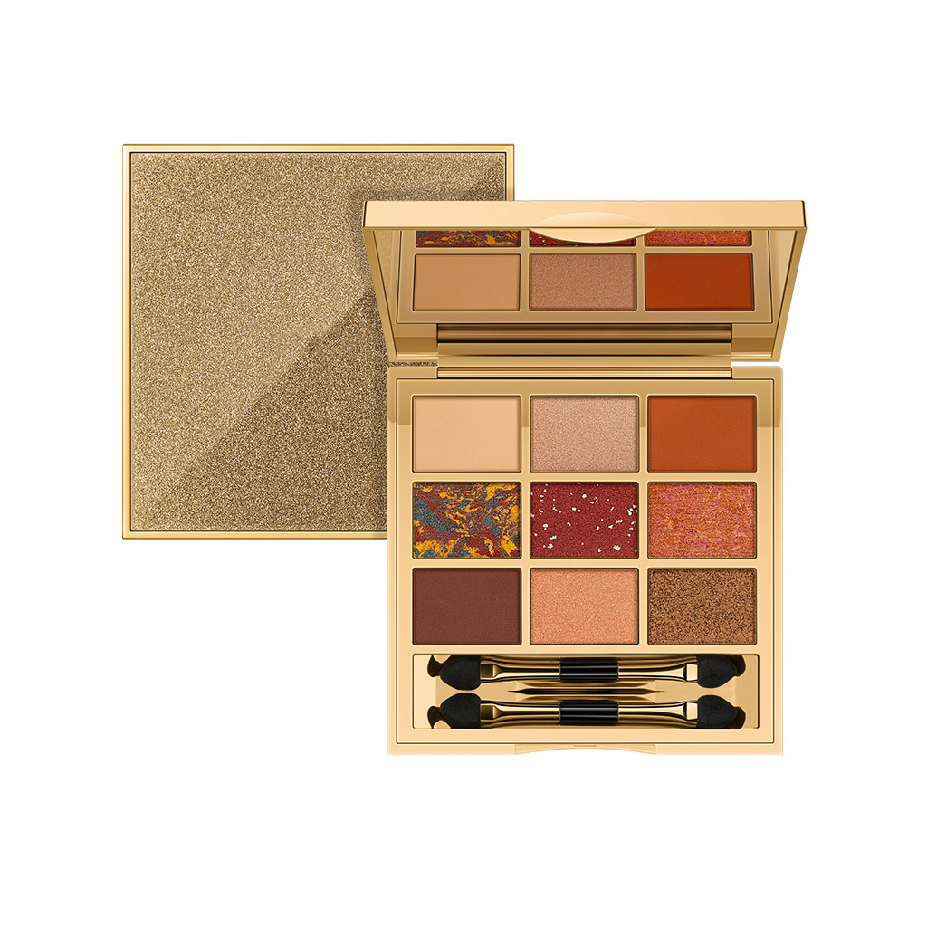 Makeup replacement processing | nine color eyeshadow tray OEM pearlescent glitter eyeshadow replacement processing plant