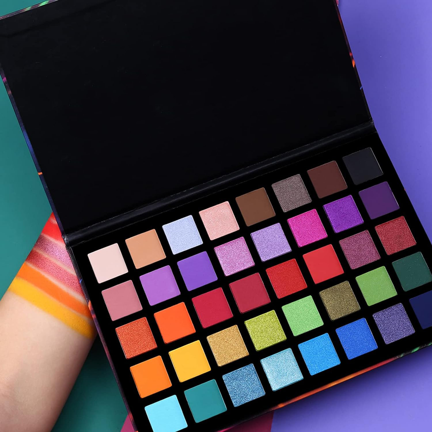 Makeup factory |40 color eyeshadow processing manufacturers durable matte shimmer waterproof eyeshadow tray label