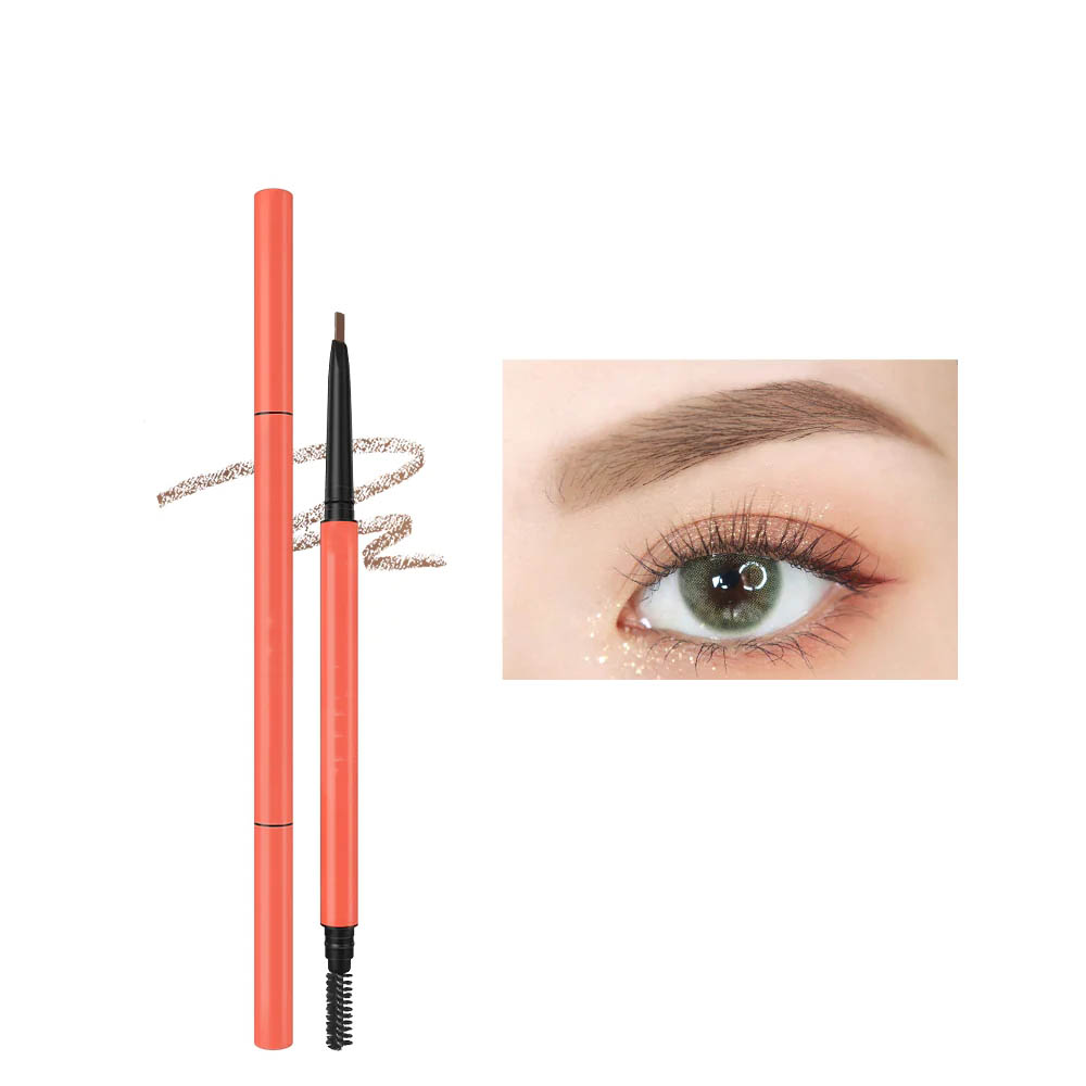 Makeup OEM | Double-ended eyebrow pencil OEM manufacturer, eyebrow pencil with brush processing factory