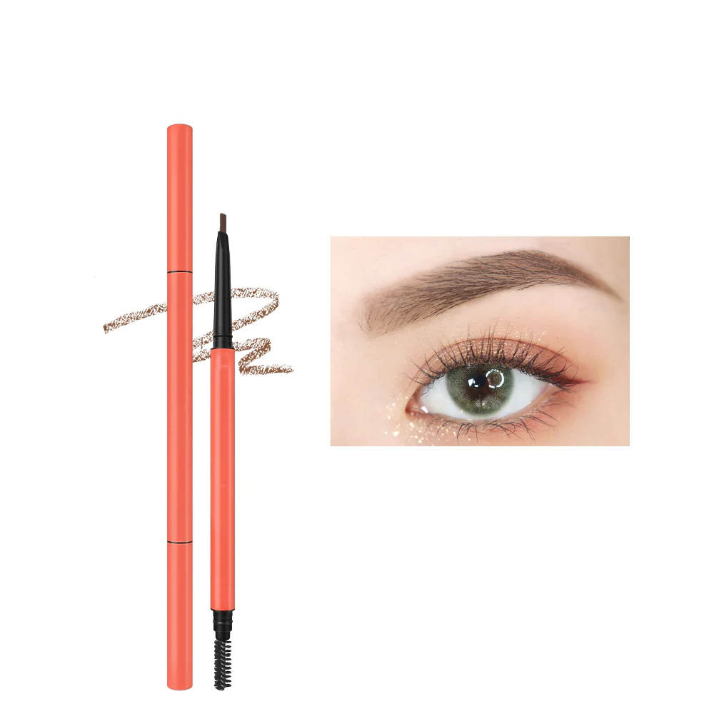 Makeup OEM | Double-ended eyebrow pencil OEM manufacturer, eyebrow pencil with brush processing factory