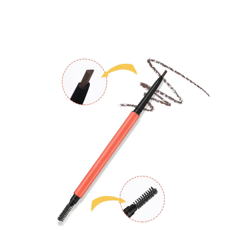 Makeup OEM | Double-ended eyebrow pencil OEM manufacturer, eyebrow pencil with brush processing factory