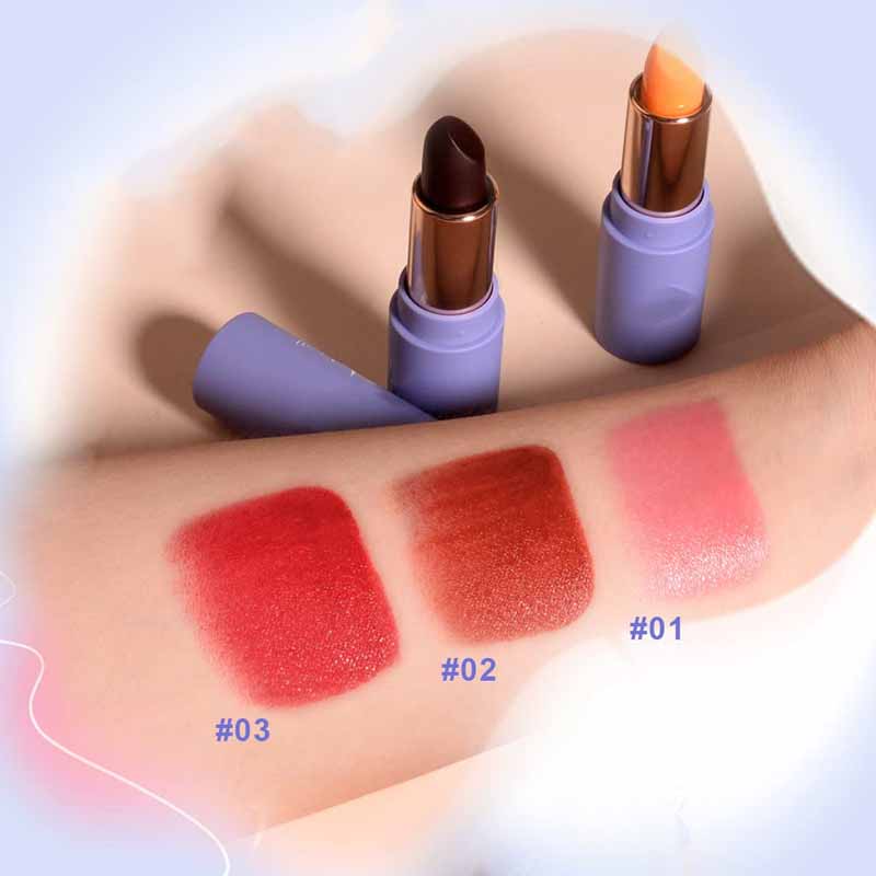 Cosmetics processing | Long-lasting color-changing lip balm processing factory Moisturizing temperature-changing lip balm custom OEM