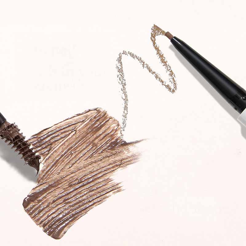 Makeup processing | 2-in-1 double-ended eyebrow pencil processing and eyebrow gel processing