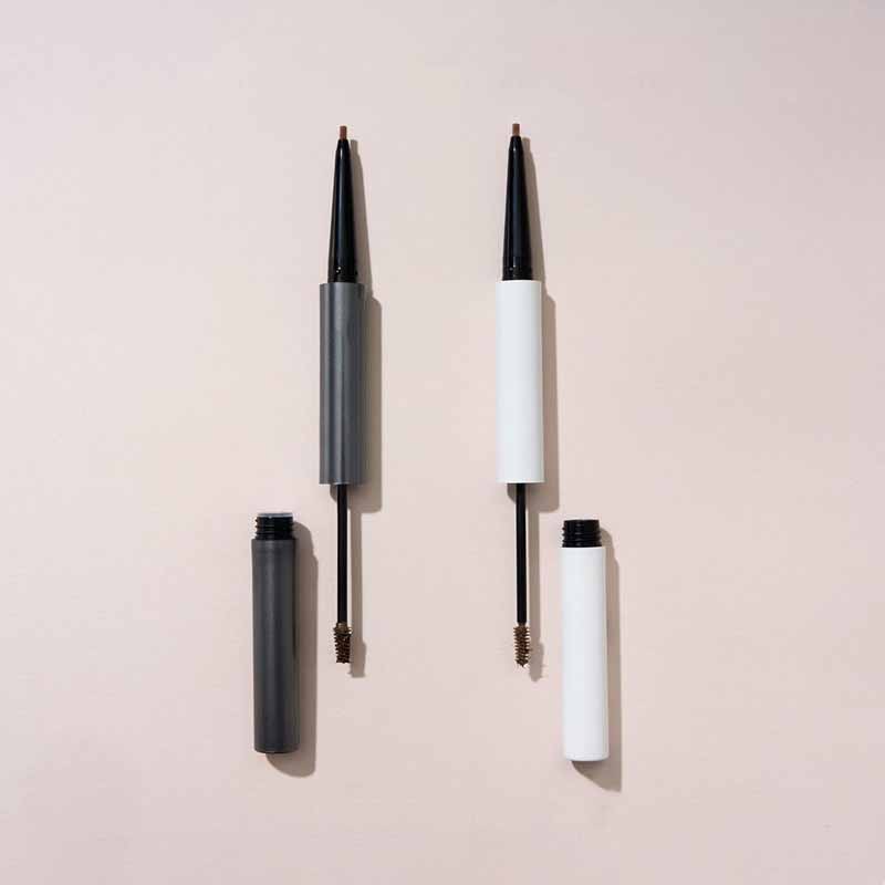 Makeup processing | 2-in-1 double-ended eyebrow pencil processing and eyebrow gel processing