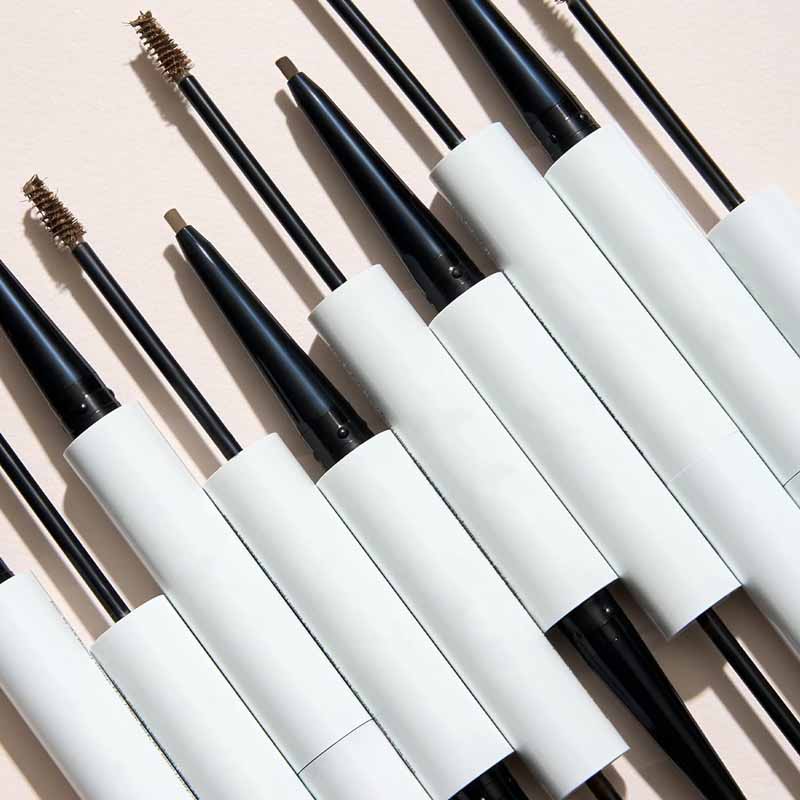Makeup processing | 2-in-1 double-ended eyebrow pencil processing and eyebrow gel processing