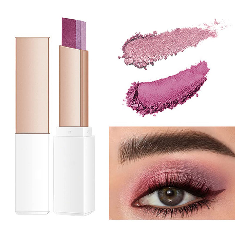 Eyeshadow manufacturers | two-color eyeshadow stick OEMODM processing factory lazy two-color eyeshadow stick replacement processing