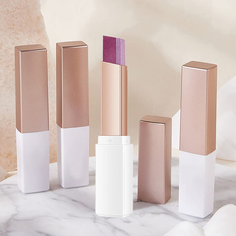 Eyeshadow manufacturers | two-color eyeshadow stick OEMODM processing factory lazy two-color eyeshadow stick replacement processing