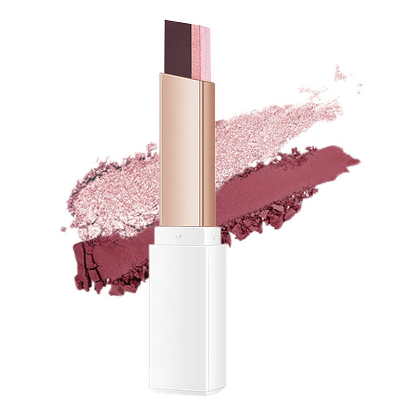 Eyeshadow manufacturers | two-color eyeshadow stick OEMODM processing factory lazy two-color eyeshadow stick replacement processing