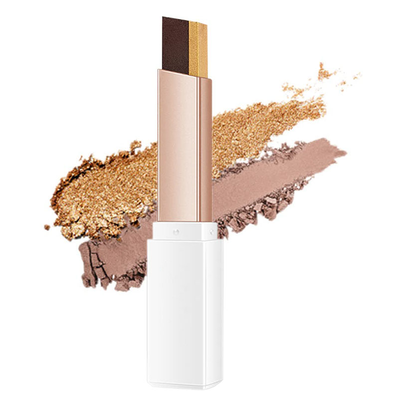 Eyeshadow manufacturers | two-color eyeshadow stick OEMODM processing factory lazy two-color eyeshadow stick replacement processing