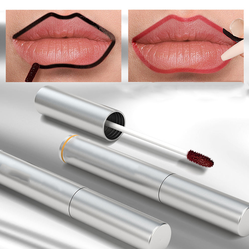 Lip cosmetics peel-off lip glaze OEM Matte long-lasting peel-off lipstick ODM manufacturing factory