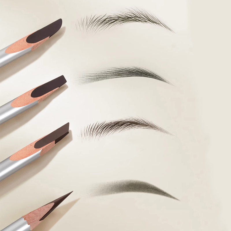 Machete eyebrow pencil makeup processing factory OEM Wooden eyebrow pencil private label