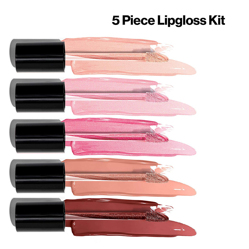 5-Piece Lip Gloss Set Manufacturer Lip Gloss Set OEM Factory