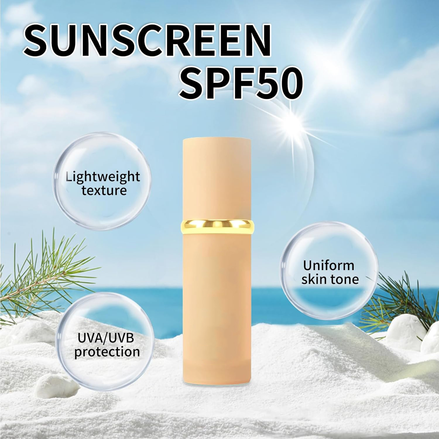 SPF50+ Sunscreen Liquid Foundation Manufacturer SPF50+ Sunscreen Liquid Foundation OEM Factory