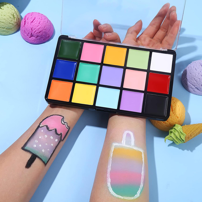 15-Color Body Painting Makeup Palette Set OEM factory  Body Painting Makeup Palette Set ODM manufacturer