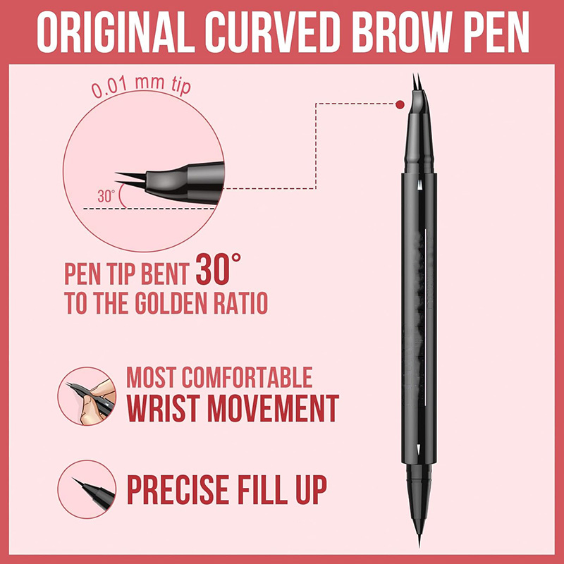 2-in-1 eyeliner OEM factory Two-pronged elbow eyebrow pencil ODM manufacturer
