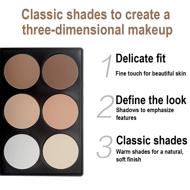 6-color concealer palette OEM factory 6-color concealer palette ODM manufacturer
