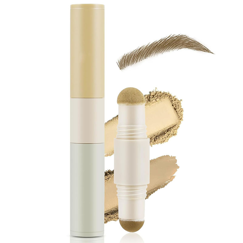 Makeup OEM factory | Two-color eyebrow powder custom processing factory Double-headed eyebrow powder stick OEM manufacturer