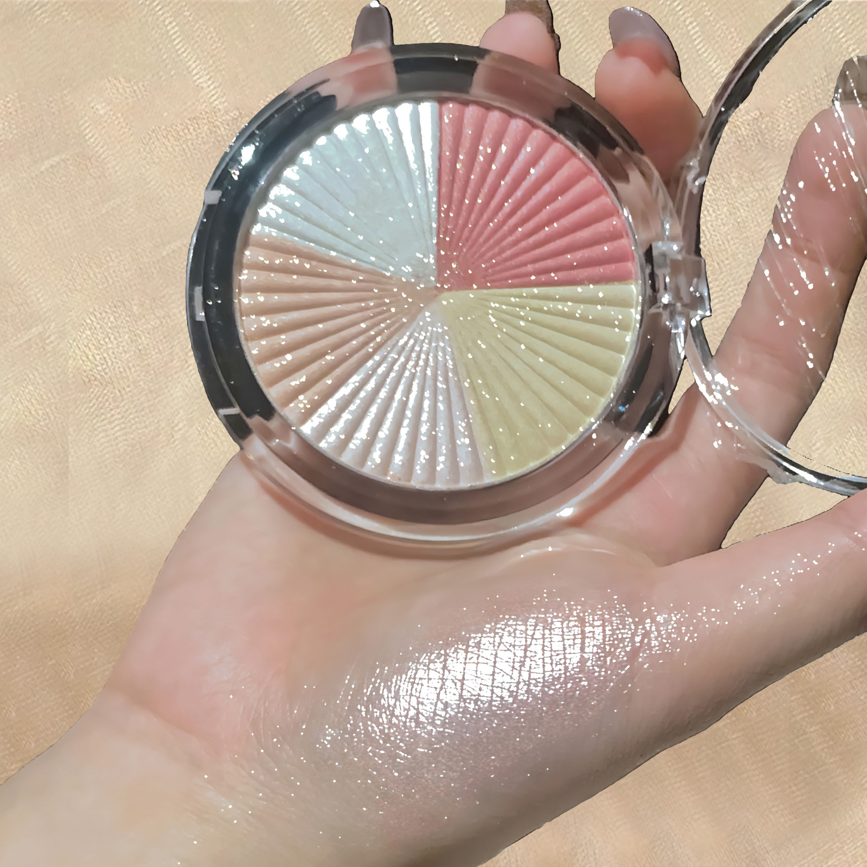 Makeup OEM factory | Five-color highlight OEM manufacturer Multi-color highlight plate customization factory