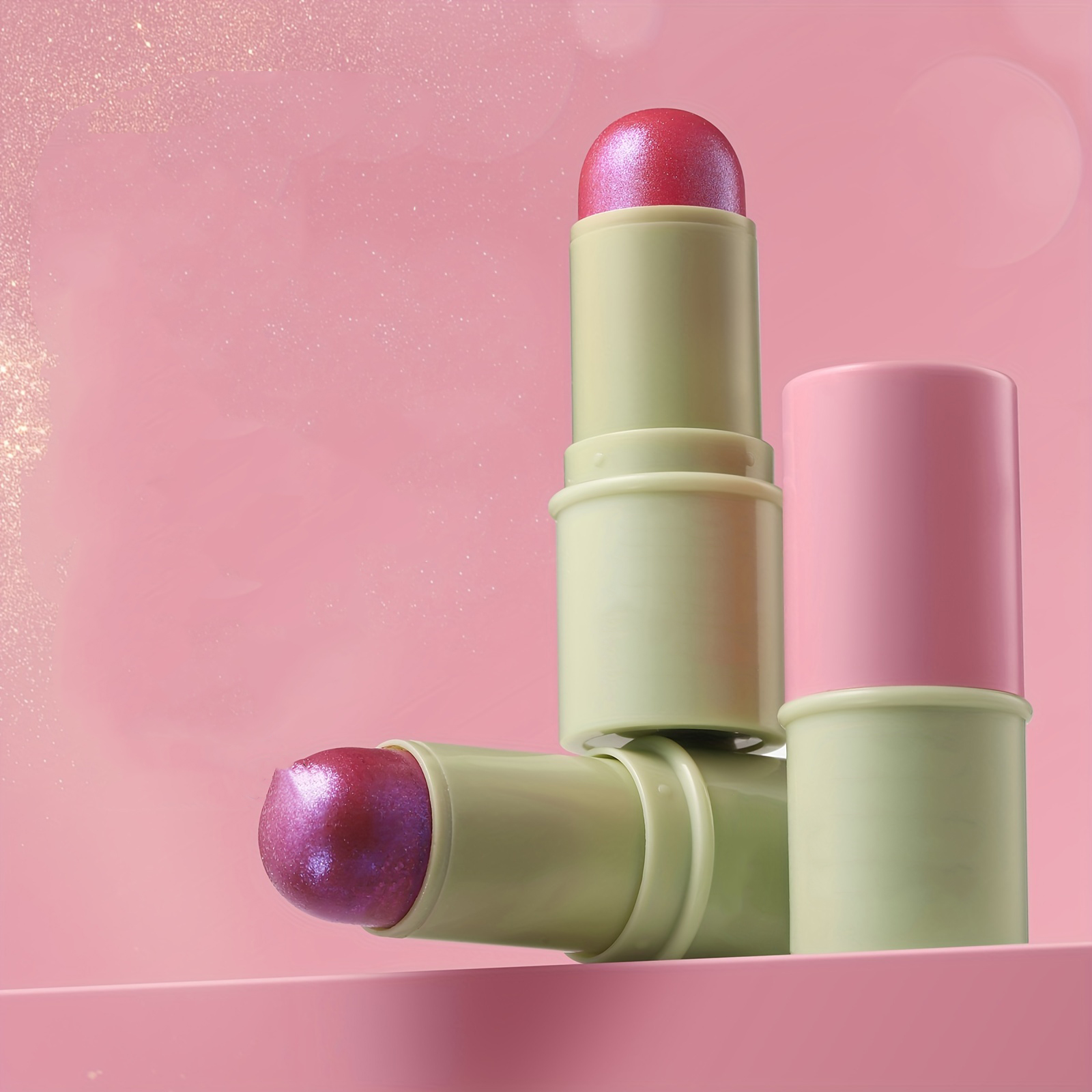 Makeup OEM Factory | Glitter Blush Stick OEM Factory Long-lasting Glitter Blush Stick OEM