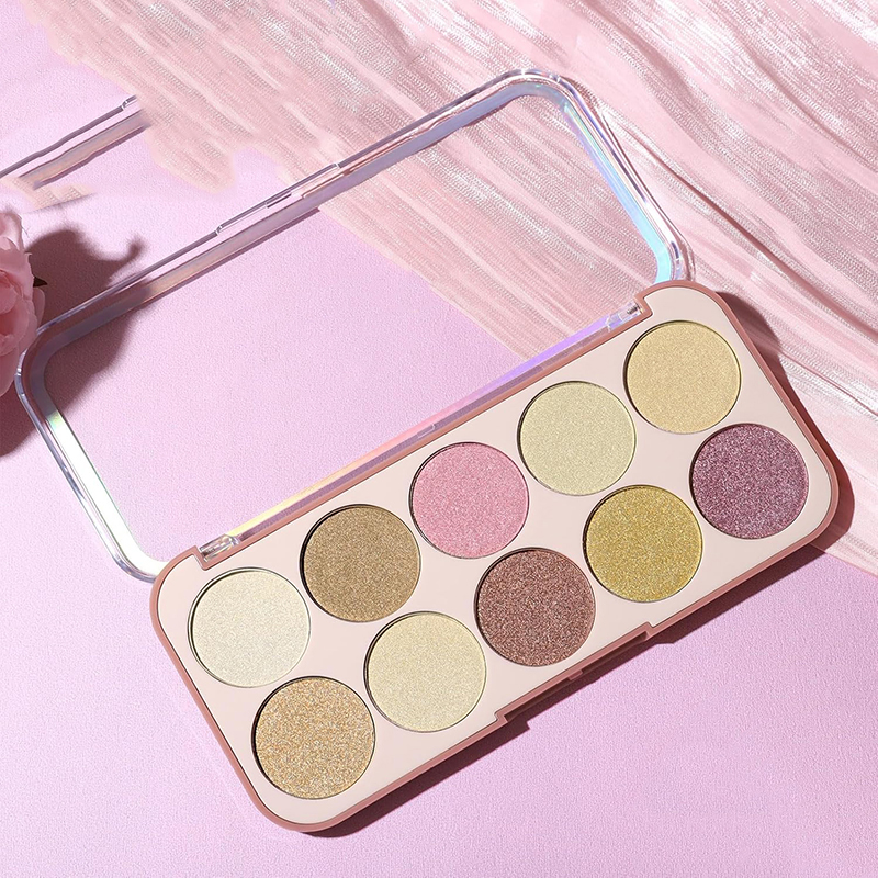 Customized makeup processing factory | 10-color eyeshadow palette customized processing factory 10-color eyeshadow palette OEM manufacturer