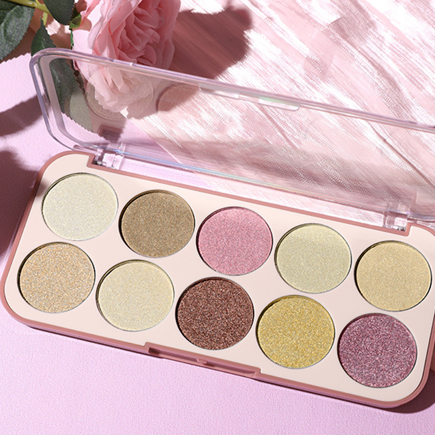 Customized makeup processing factory | 10-color eyeshadow palette customized processing factory 10-color eyeshadow palette OEM manufacturer