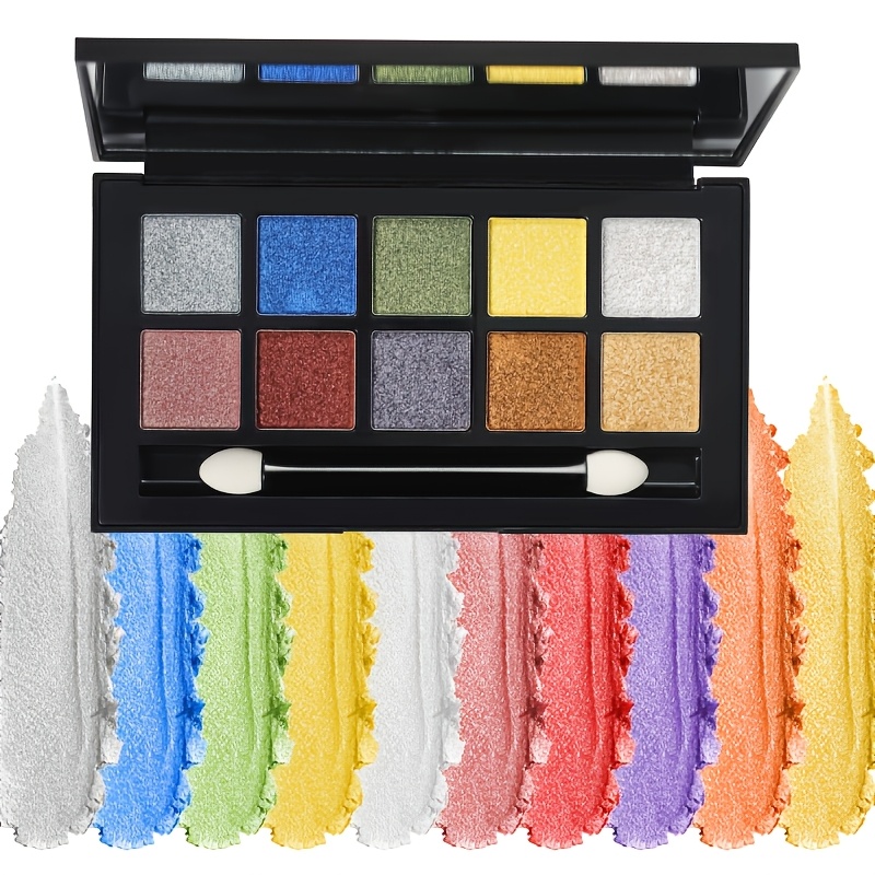 Cosmetics OEM Factory | 10 Color Glitter Eyeshadow OEM Factory 10 Color Eyeshadow OEM Manufacturer