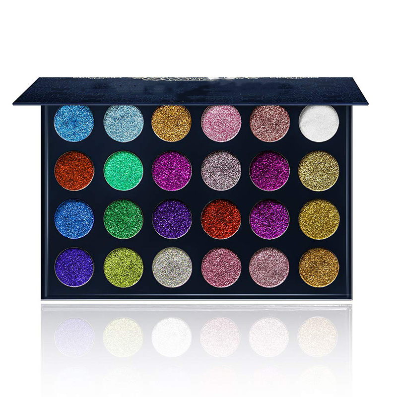 Makeup Customization Factory | 24 Color Glitter Eyeshadow Palette Customization Factory 24 Color Diamond Glitter Eyeshadow Palette OEM