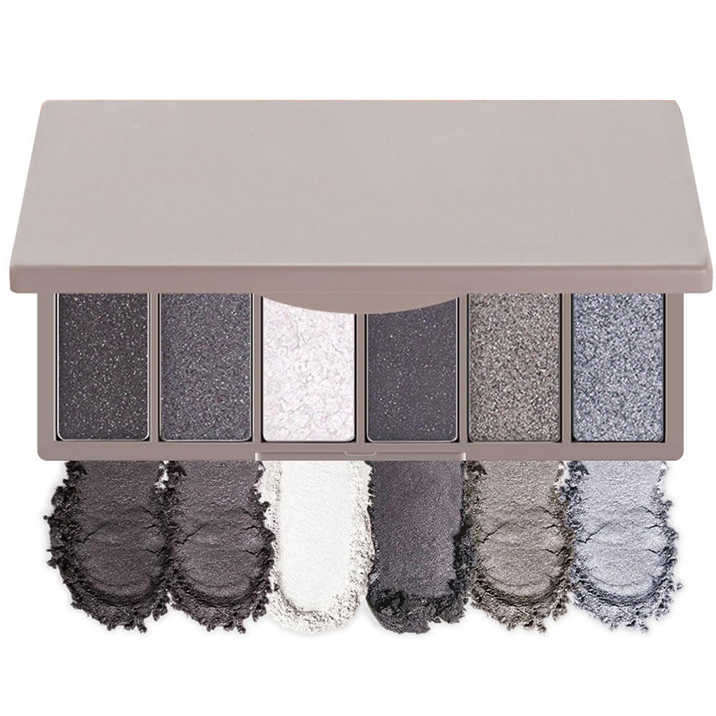  Customized makeup factory | 6-color eyeshadow palette customized processing factory 6-color glitter eyeshadow palette OEM