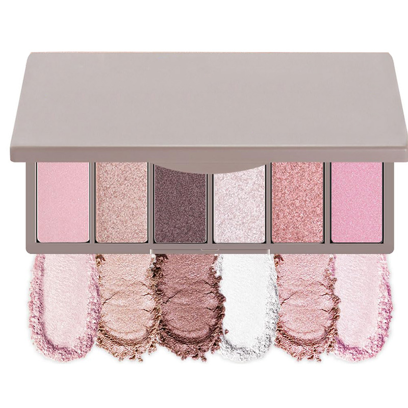 Customized makeup factory | 6-color eyeshadow palette customized processing factory 6-color glitter eyeshadow palette OEM
