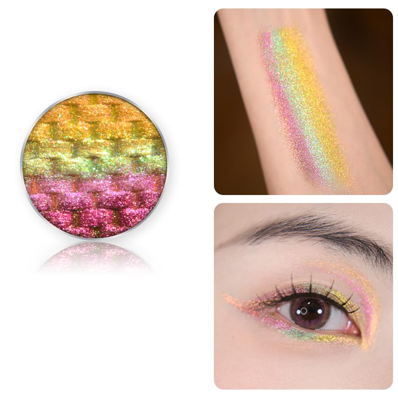 Makeup OEM | Chameleon Diamond Rainbow Eyeshadow Processing Chameleon Eyeshadow OEM