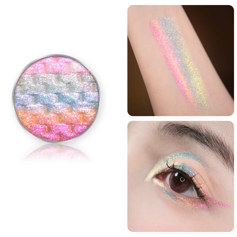 Makeup OEM | Chameleon Diamond Rainbow Eyeshadow Processing Chameleon Eyeshadow OEM