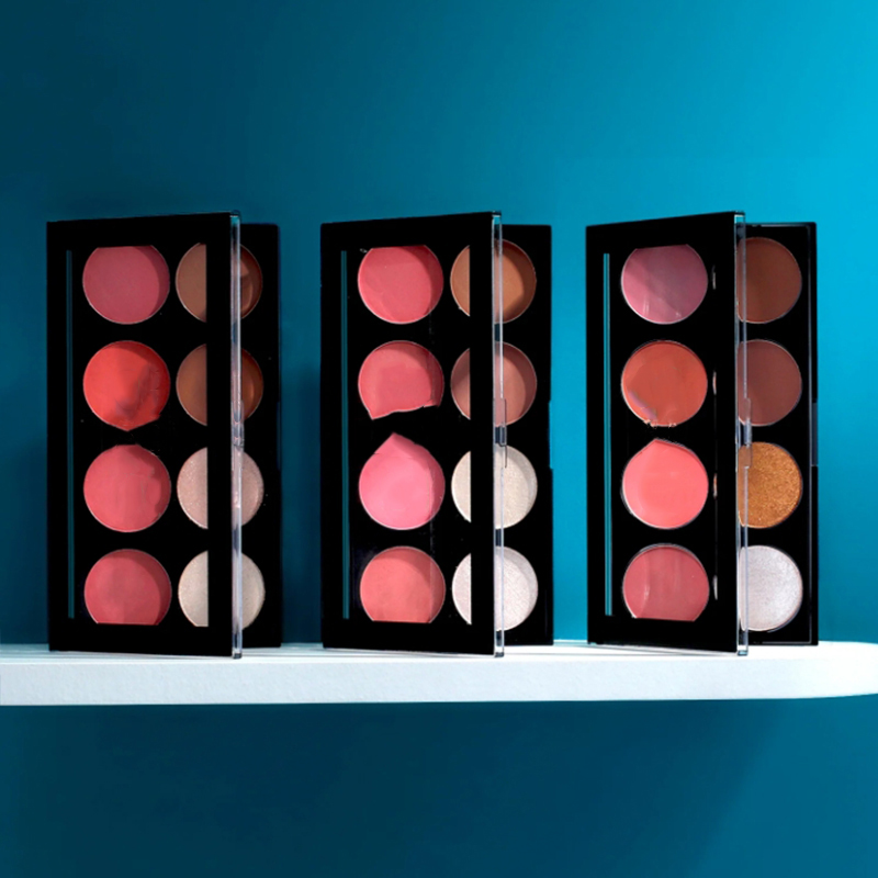 Cosmetic ten-color blush cream processing, ten-color blush cream OEM manufacturer