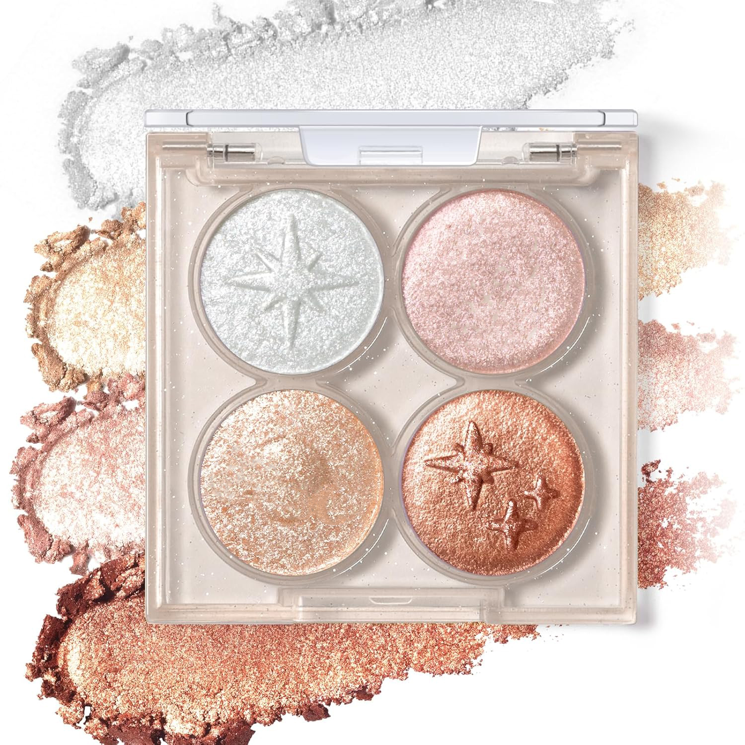 Four-Color Pearlescent Eyeshadow OEM
