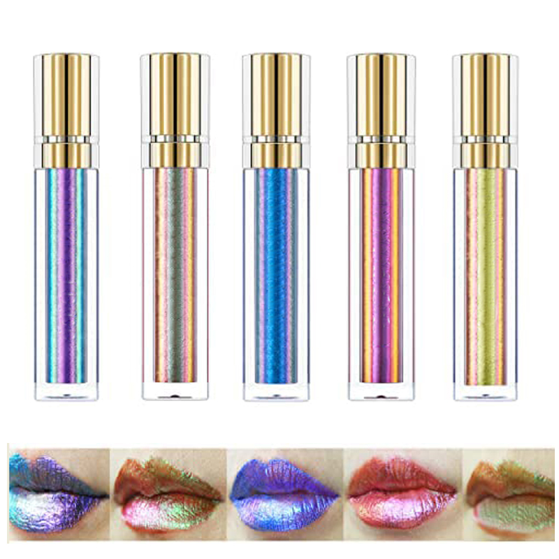 Colorful Diamond Glitter Chameleon Lip Glaze OEM Factory