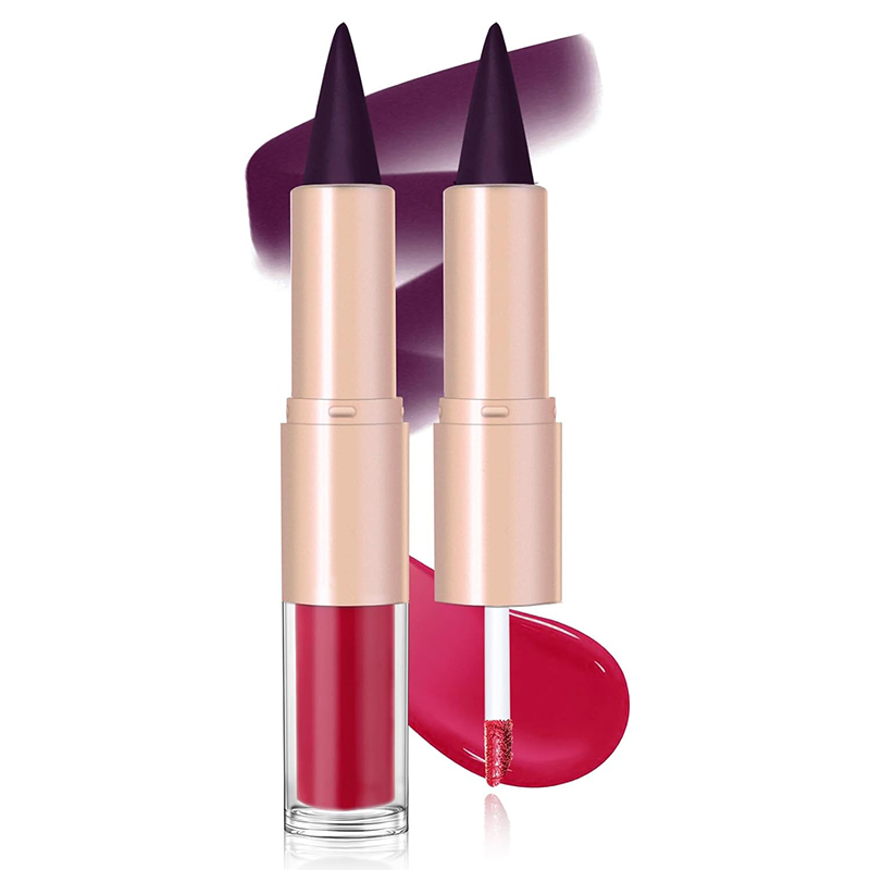 Dual-Ended 2-in-1 Lip Gloss/Lipstick OEM Manufacturing